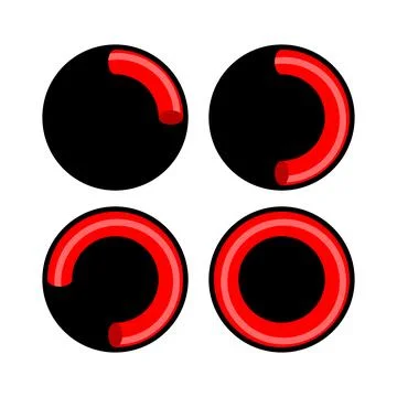 Loading bar round isolated. Arc segments show loading of files or sites or .. イラスト素材