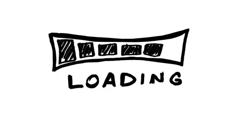 Loading Bar Scribble Animation Doodle White Background 4K Video stock 72442369