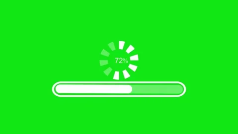 Loading bar showing percent and a progress bar representing waiting update .. Stock Footage 336910024