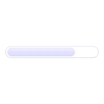 Loading bar showing progress status on white background Stock Illustration