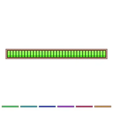 Loading bar showing progress status interface element 스톡 일러스트