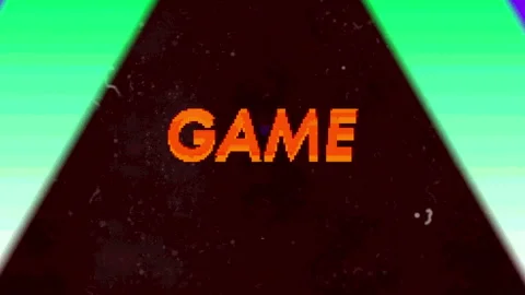 Loading bar sliding in, tunnel emerging with GAME, clicking Game Over graying Stock Footage 311415877
