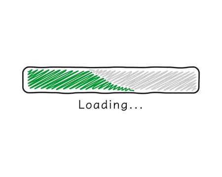 Loading bar status icon. Vector illustration. Vector loaded icons. Download.. Ilustración de archivo