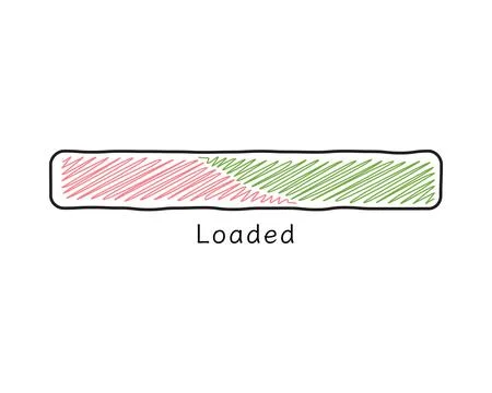 Loading bar status icon. Vector illustration. Vector loaded icons. Download p Stock Illustration