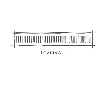 Loading bar status icon. Vector illustration. Vector loaded icons. Download p イラスト素材