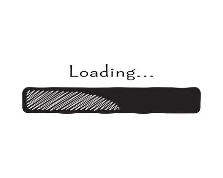 Loading bar status icon. Vector illustration. Vector loaded icons. Download p イラスト素材
