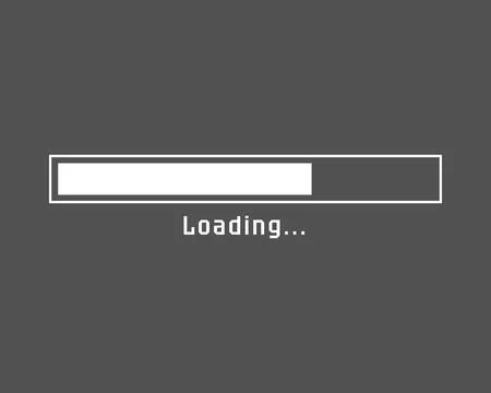 Loading bar status icon. Vector illustration. Vector loaded icons. Download p Ilustración de archivo