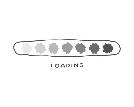 Loading bar status icon. Vector illustration. Vector loaded icons. Download p Illustrazione stock