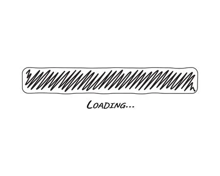 Loading bar status icon. Vector illustration. Vector loaded icons. Download p Illustrazione stock