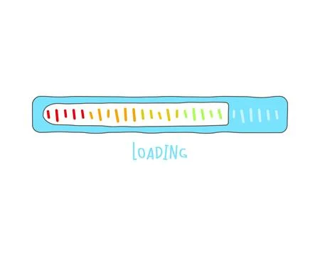 Loading bar status icon. Vector illustration. Vector loaded icons. Download.. Stock Illustration