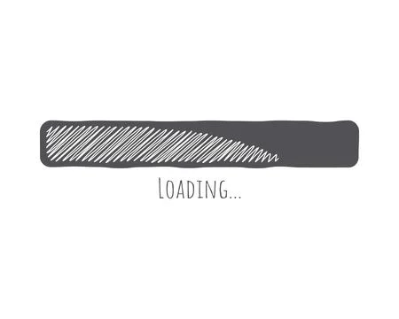 Loading bar status icon. Vector illustration. Vector loaded icons. Download p Stock-Illustration