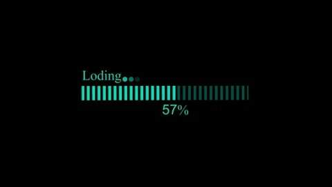 Loading Bar with Typo and Progress Bar Animation Vídeos de archivo 309888541