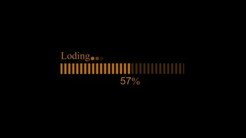 Loading Bar with Typo and Progress Bar Animation Vídeos de archivo 309888550