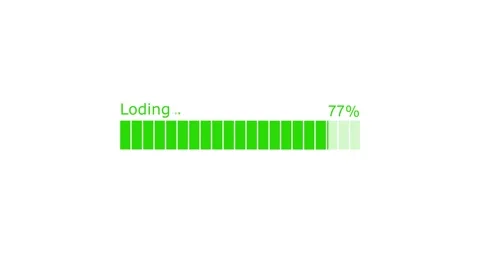 Loading Bar with Typo Animated, Clean and Simple Progress Bar Animation in .. Stock Footage 310207483
