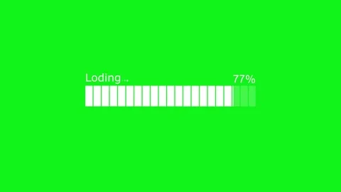 Loading Bar with Typo Animated, Clean and Simple Progress Bar Animation in .. Stock Footage 310207490