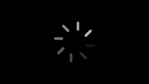 Loading bar wheel animation.loading circle consisting of white stripes. Loa.. Stock Footage 310280932