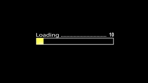 Loading bar yellow HD Stock Footage 27430499