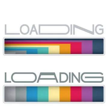 Loading bars Stock Illustration