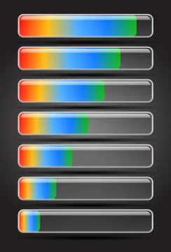 Loading bars Stock Illustration