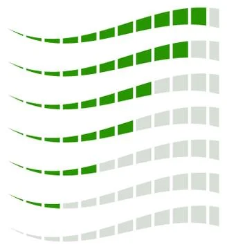 Loading bars, progress, strength indicators, generic meters with slight disto Illustrazione stock