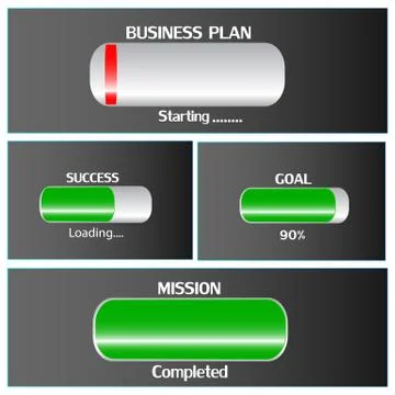 Loading Battery for Business Concept Stock Illustration