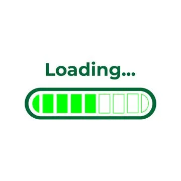 Loading battery vector icon. Illustrazione stock