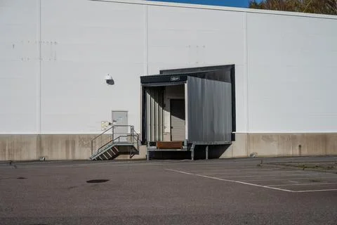 Loading bay at a large warehouse. Stock Photos