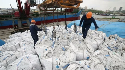 Loading big bag Stock Footage 61497208