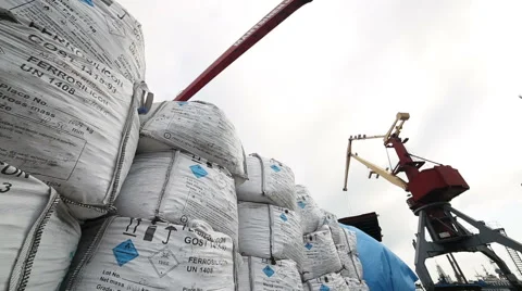 Loading big bag Stock Footage 61498579