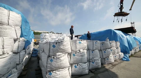 Loading big bag Stock Footage 61499585