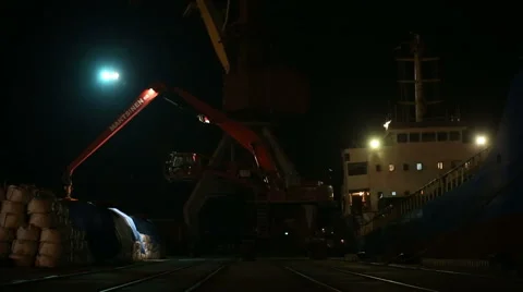 Loading big bag Stock Footage 61500137