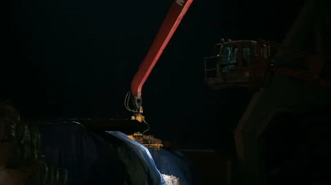 Loading big bag Stock Footage 61500671