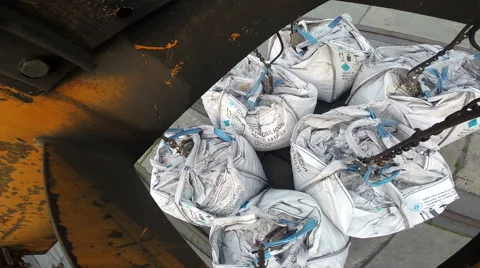 Loading big bag Stock Footage 61506810