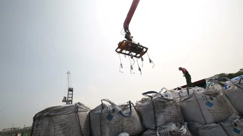 Loading big bag Stock Footage 61511056