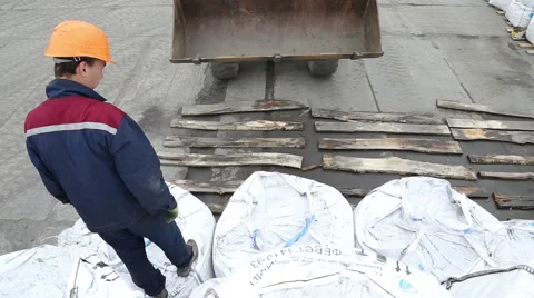 Loading big bag Stock Footage 61511631