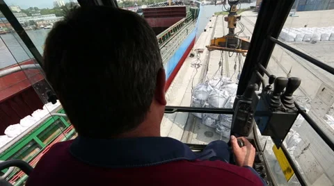 Loading big bag Stock Footage 61512086