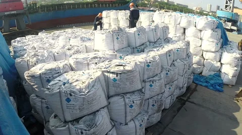 Loading big bag Stock Footage 61513442