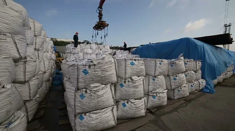 Loading big bag Stock Footage 61519140