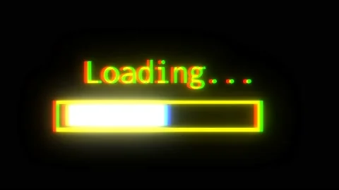 Loading, on a black background, backlit, yellow Stock Footage 149298519