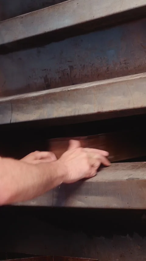 Loading Bread Pan into Industrial Oven Rack Stock Footage 344313144