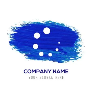 Loading buffer icon  - Blue watercolor background Illustrazione stock