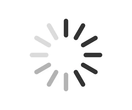 Loading, Buffer loader or preloader, Download or Upload logo design. Stock Illustration