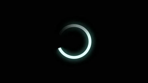Loading, Buffering Futuristic Circle, 4K Animation Stock Footage 204158874