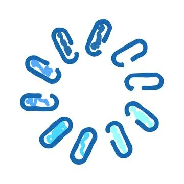 Loading buffering progress wait internet user interface icon Stock Illustration