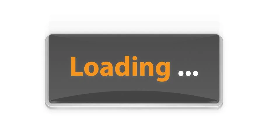 Loading button - illustration Stock Illustration