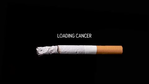 Loading Cancer, concept of getting sick by consuming tobacco. Stock Footage 149236905