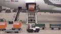 Loading Cargo on airplane HD Footage
