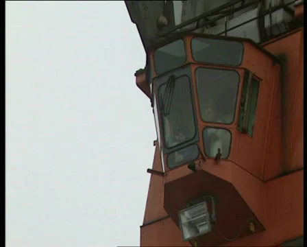 Loading cargo in Antwerp harbour Stock Footage 655640