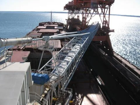 Loading  cargo container Stock Photos