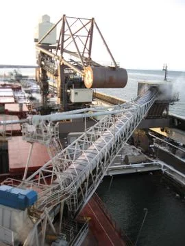 Loading cargo container Stock Photos